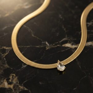 Dewdrop Flat Snake Chain