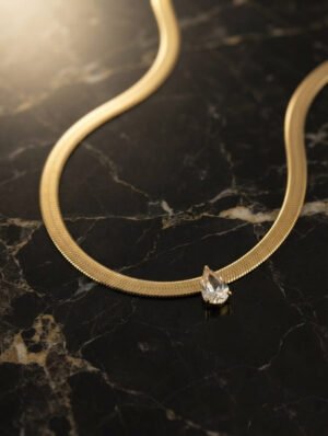 Dewdrop Flat Snake Chain