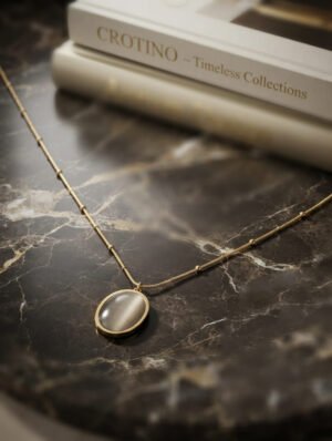 Vintage Oval Opal Pendant