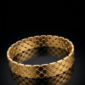 Matrix Gold Bangle