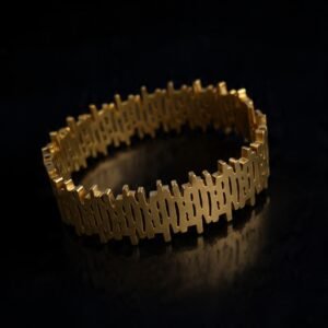 Geometric Cut-Out Bangle