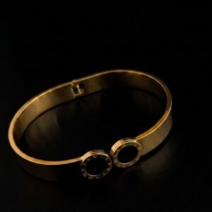 Twin Roman Medallion Bangle