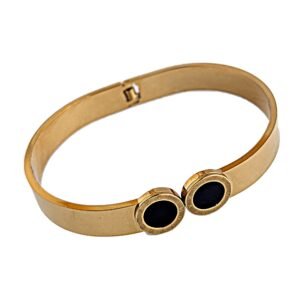 Twin Roman Medallion Bangle